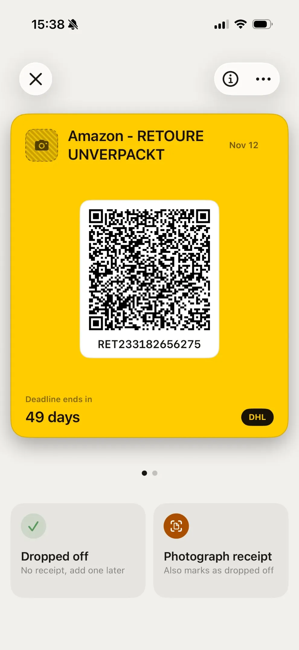PaketQR — One tap, ready to drop off.